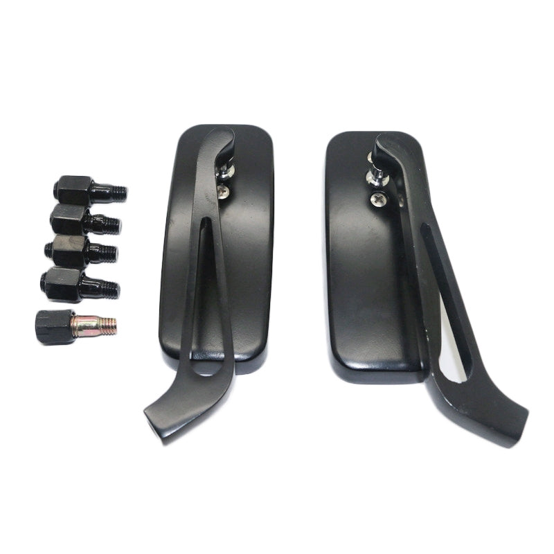 Anti-glare-Square-Aluminum-Motorcycle-Modified-Rearview-Mirror,-White-Mirror