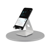 AP-5M-iMac-Computer-Monitor-Aluminum-Alloy-Base-360-Degree-Rotatable-Chassis-Support-Holder-(Silver)
