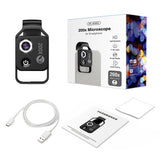APEXEL-APL-MS002BK-200X-HD-Universal-Portable-Mobile-Phone-Microscope-with-LED-Light-(Black)
