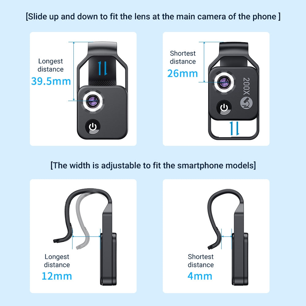 APEXEL-APL-MS002BK-200X-HD-Universal-Portable-Mobile-Phone-Microscope-with-LED-Light-(Black)