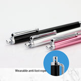 AT-19-Silver-Fiber-Pen-Tip-Stylus-Capacitive-Pen-Mobile-Phone-Tablet-Universal-Touch-Pen(Gold)