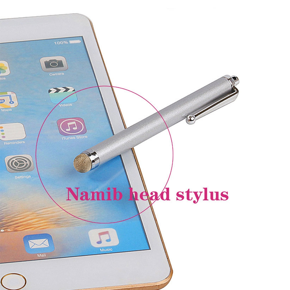 AT-19-Silver-Fiber-Pen-Tip-Stylus-Capacitive-Pen-Mobile-Phone-Tablet-Universal-Touch-Pen(Gold)