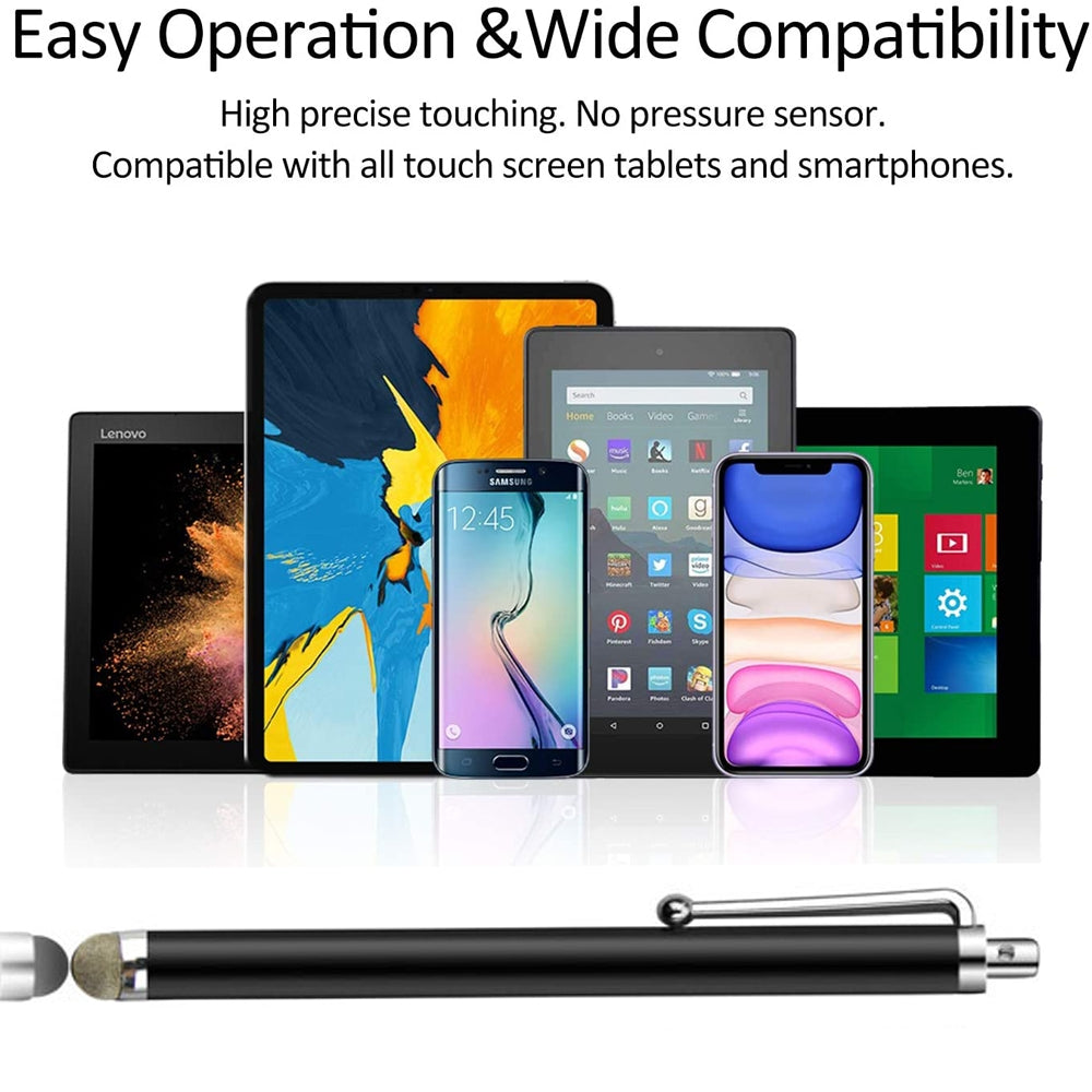 AT-19-Silver-Fiber-Pen-Tip-Stylus-Capacitive-Pen-Mobile-Phone-Tablet-Universal-Touch-Pen(Gold)