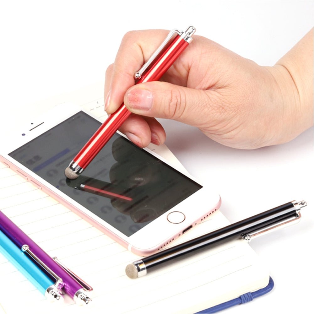 AT-19-Silver-Fiber-Pen-Tip-Stylus-Capacitive-Pen-Mobile-Phone-Tablet-Universal-Touch-Pen(Gold)