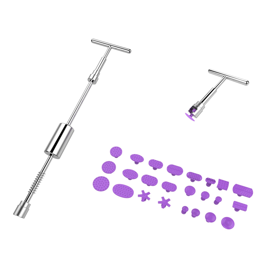 Auto-Repair-Body-Tool-Kit-PDR-Dent-Paintless-Repair-Tools-Dent-Puller-Slide-Hammer-Reverse-Hammer-Aluminum-Suction-Cups-for-Dent