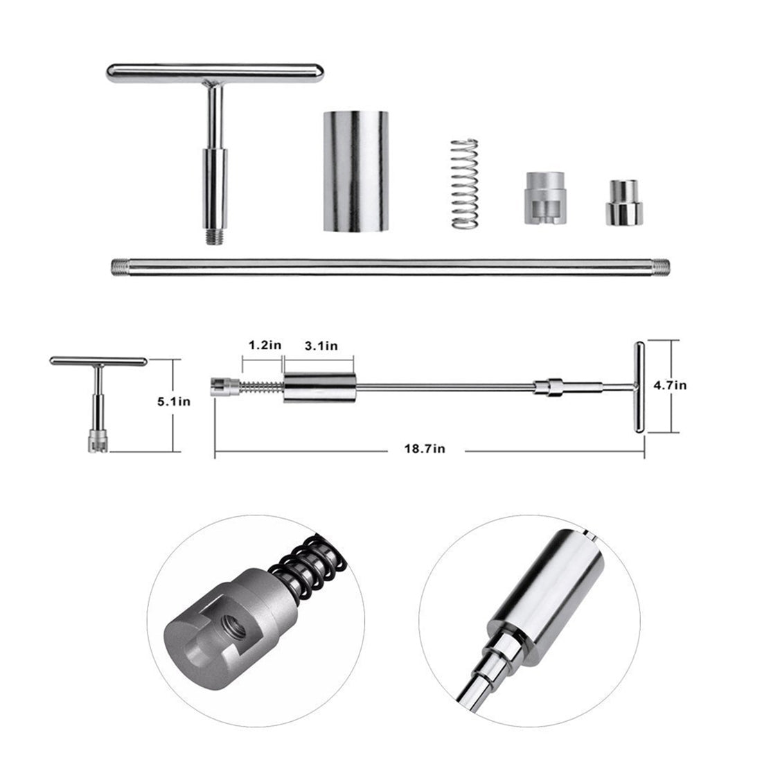 Auto-Repair-Body-Tool-Kit-PDR-Dent-Paintless-Repair-Tools-Dent-Puller-Slide-Hammer-Reverse-Hammer-Aluminum-Suction-Cups-for-Dent