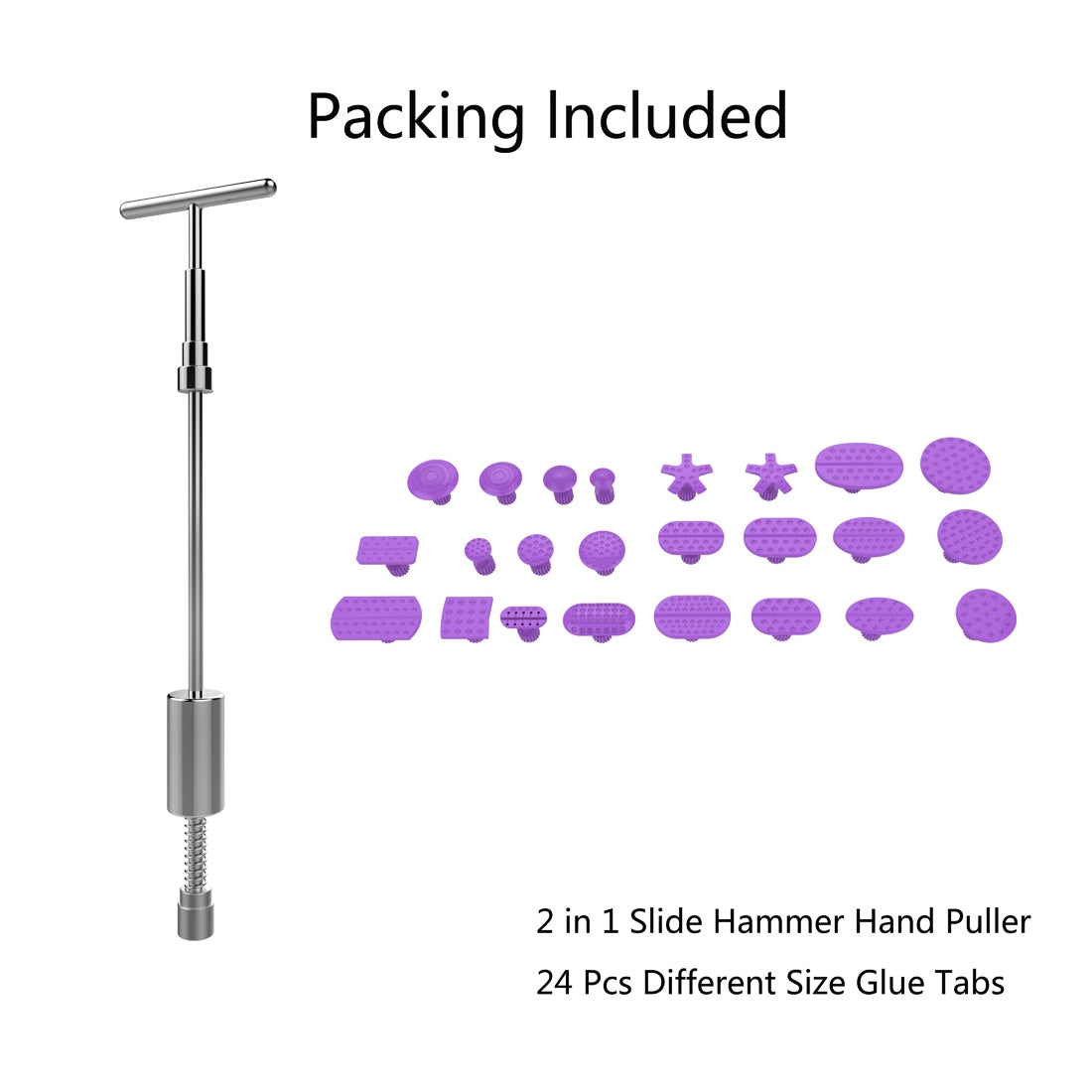 Auto-Repair-Body-Tool-Kit-PDR-Dent-Paintless-Repair-Tools-Dent-Puller-Slide-Hammer-Reverse-Hammer-Aluminum-Suction-Cups-for-Dent