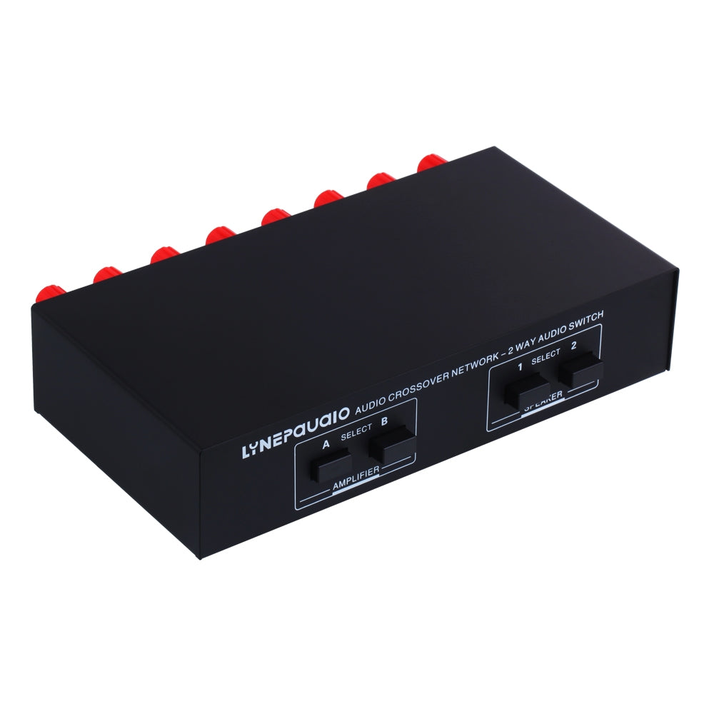 B822-Passive-Speaker-Switch-2-Channel-Power-Amplifier-Audio-Switch-Loudspeaker,-2-Input-and-2-Output(Black)