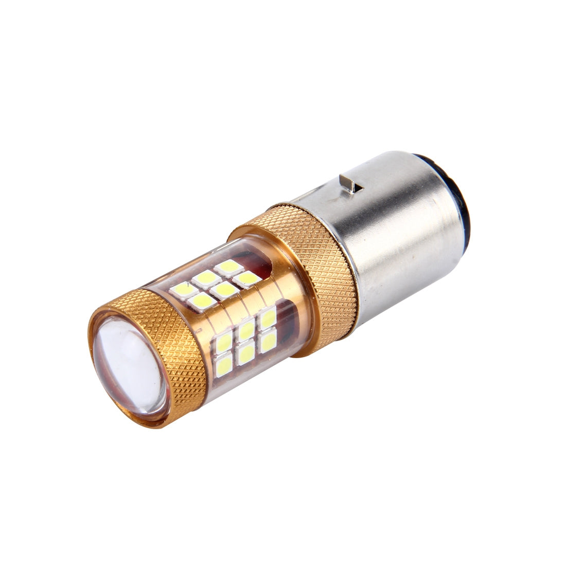 BA20D-10W-1300-LM-6500K-Motorcycle-Headlight-with-28-SMD-3030-LED-Lamps,-DC-12V-(White-Light)