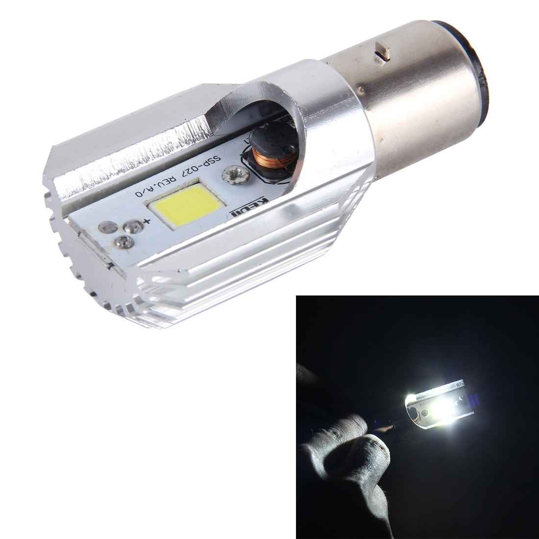 BA20D-5W-400lm-6000K-COB-LEDs-Motorcycle-Headlight-Lamp,-DC-9-80V(White-Light)