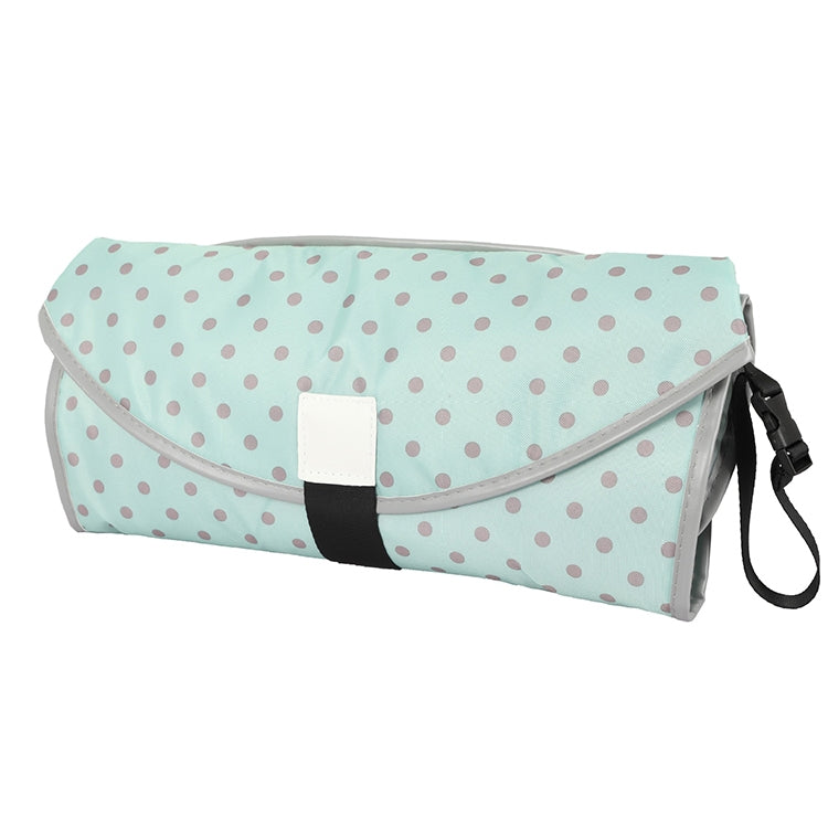Baby-Changing-Diaper-Pad-Portable-Folding-Waterproof-Nursing-Pad,-Size:One-size(Dark-green-dots)