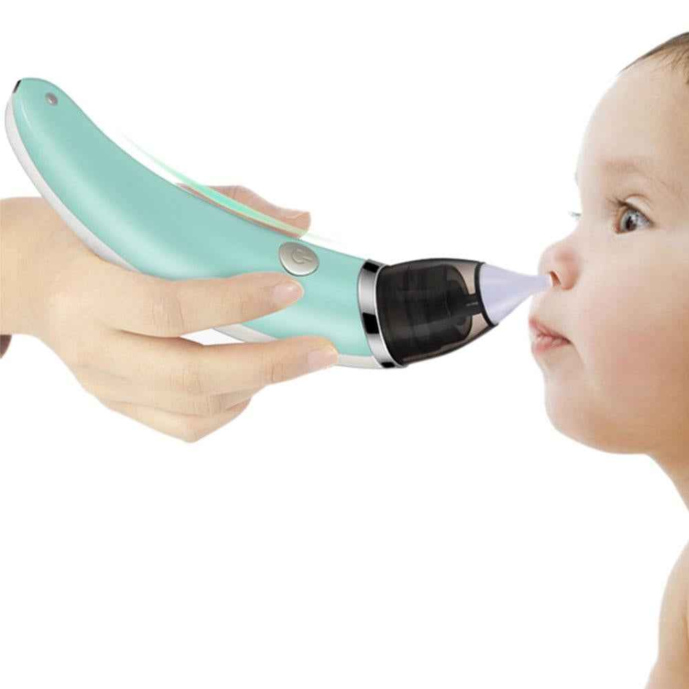 Baby-Nasal-Aspirator-Electric-Safe-Hygienic-Nose-Cleaner-With-2-Sizes-Of-Nose-Tips-And-Oral-Snot-Sucker-for-Newborns-Boy-Girls(Green)