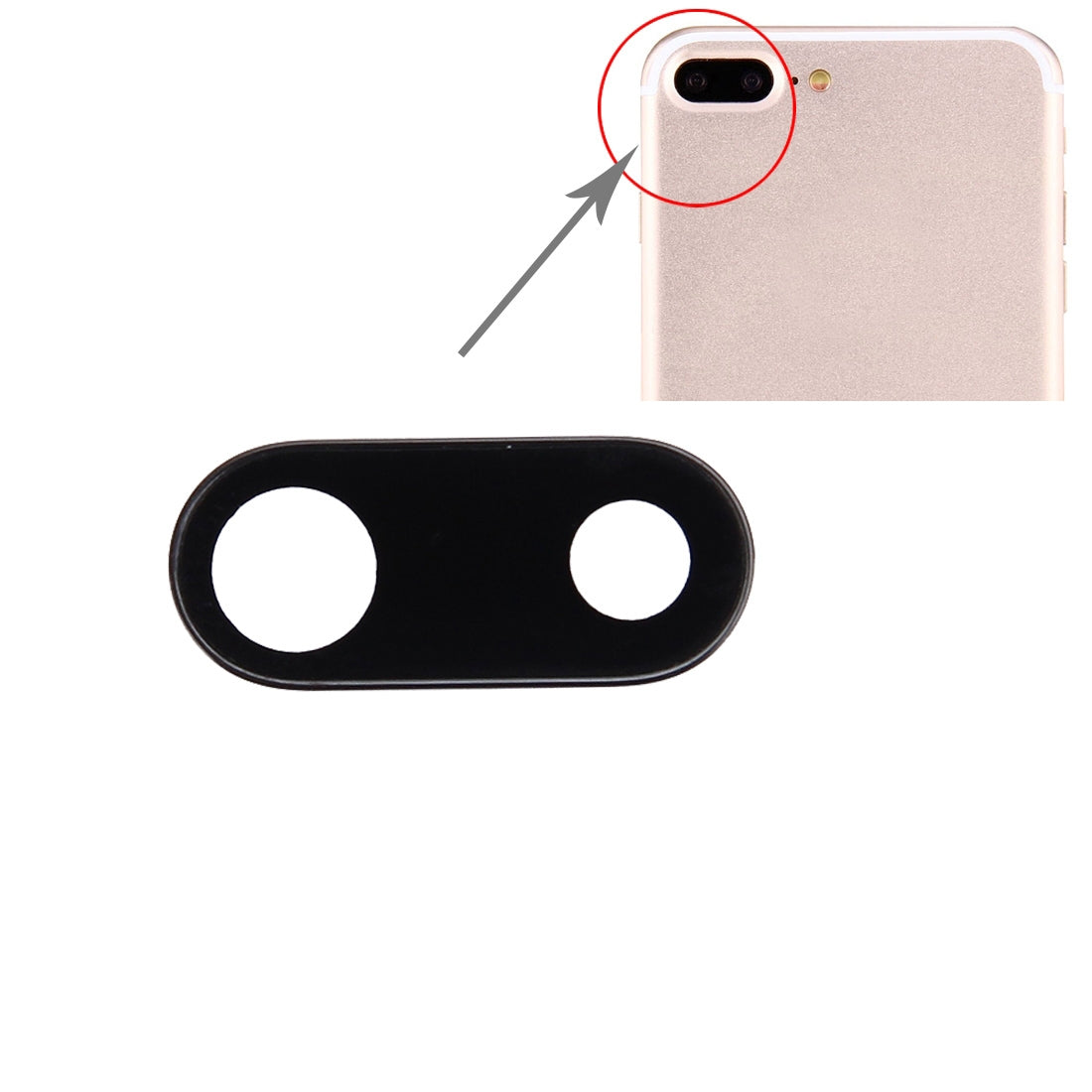 Back-Camera-Lens-Cover-for-iPhone-7-Plus(Black)