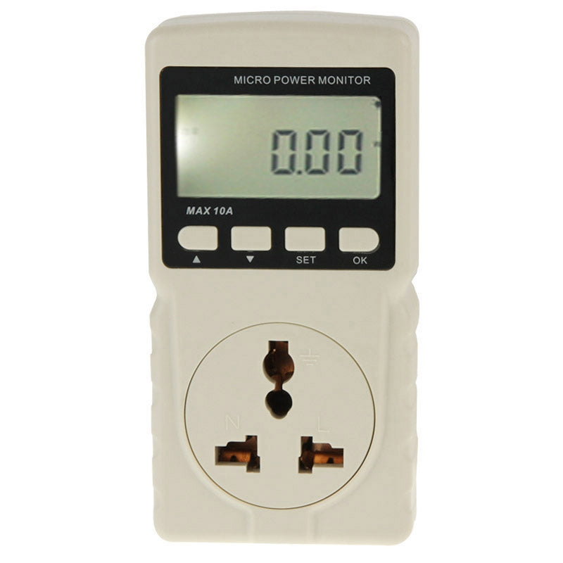 BENETECH-GM86-LCD-Display-MAX-10A-Micro-Power-Monitor-Energy-Meter,-EU-Plug