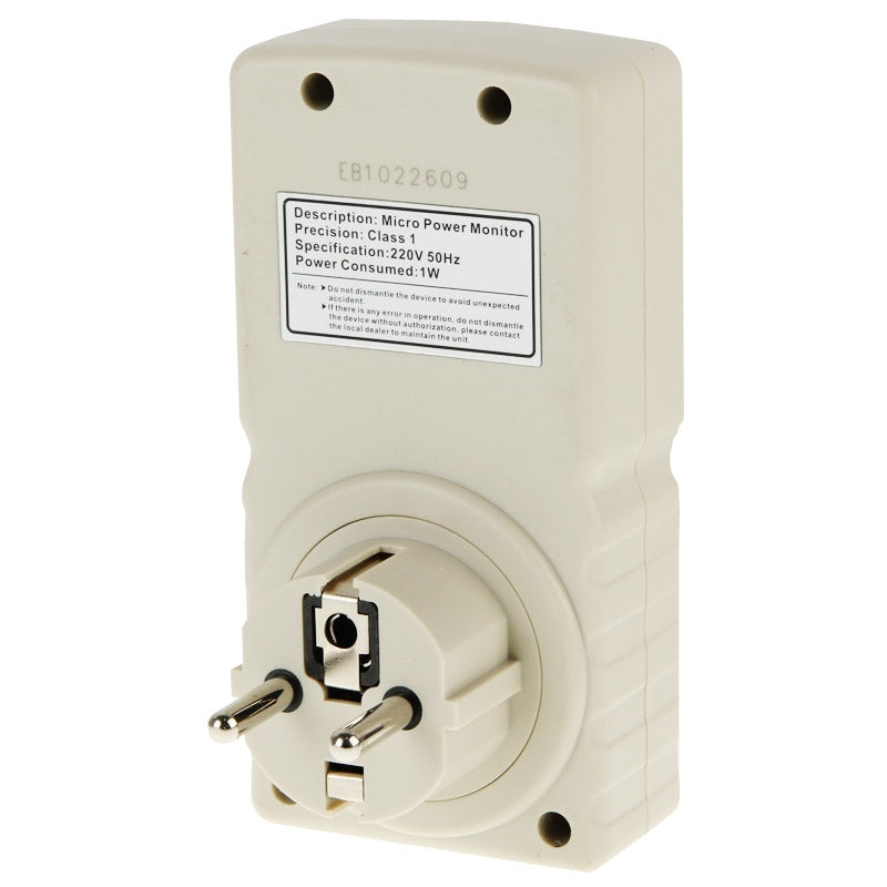 BENETECH-GM86-LCD-Display-MAX-10A-Micro-Power-Monitor-Energy-Meter,-EU-Plug