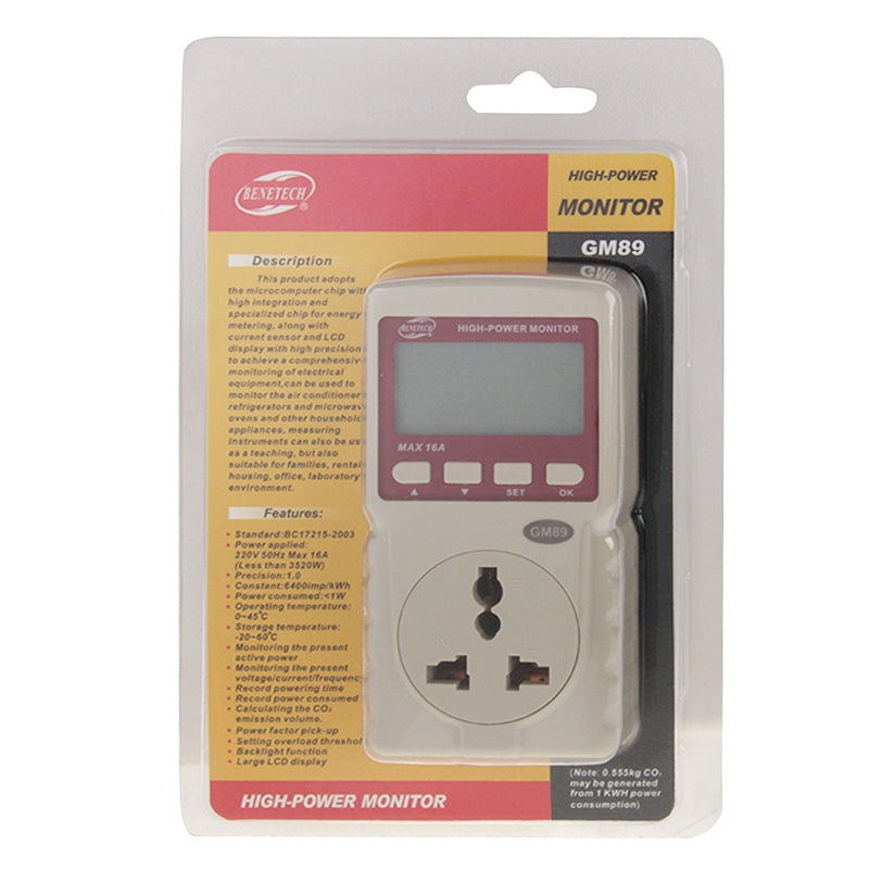 BENETECH-GM89-High-Power-Monitor,-US-Plug