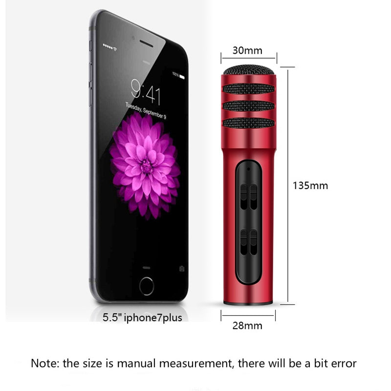 BGN-C7-Condenser-Microphone-Dual-Mobile-Phone-Karaoke-Live-Singing-Microphone-Built-in-Sound-Card(Red)