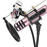 BGN-C7-Condenser-Microphone-Dual-Mobile-Phone-Karaoke-Live-Singing-Microphone-Built-in-Sound-Card(Red)