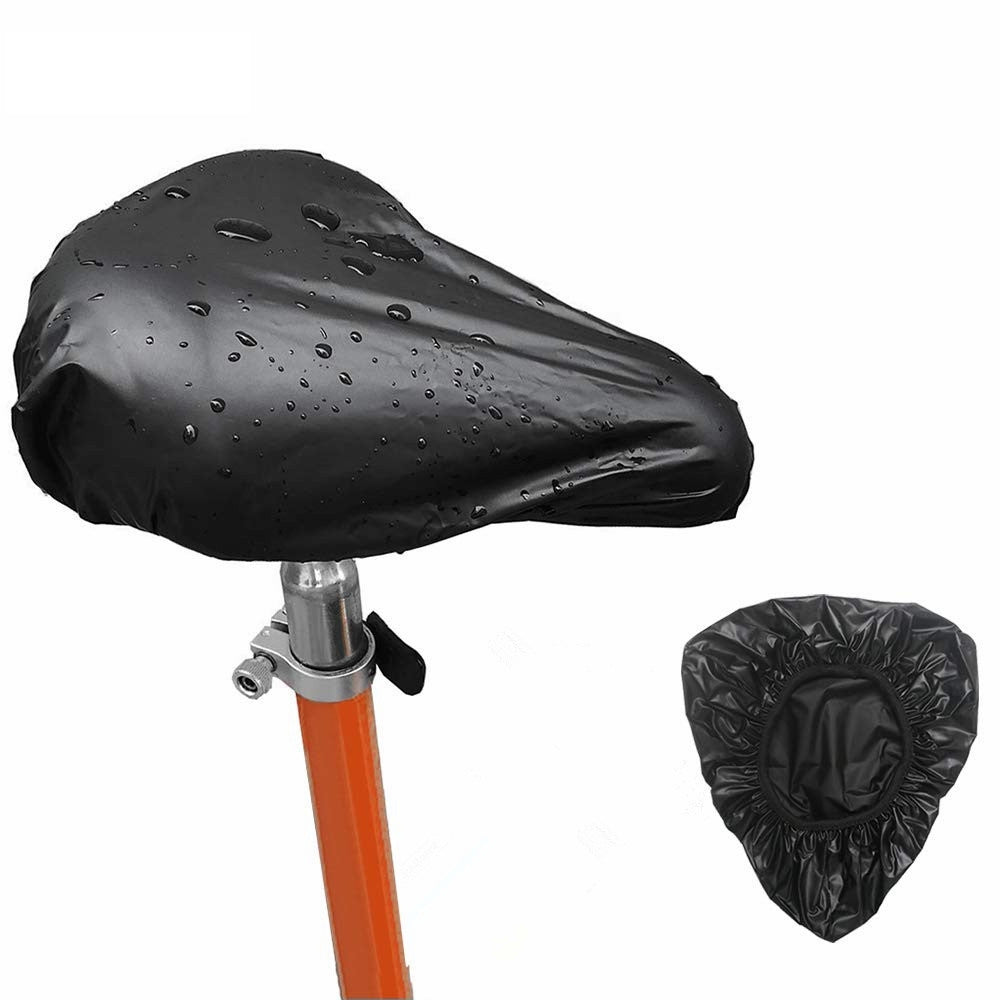 Bicycle-Saddle-Waterproof-Cover-Bicycle-Seat-PVC-Waterproof-Seat-Cover-Hot-Pressed-Rain-Cover,-Size:-Small(Black)