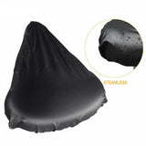 Bicycle-Saddle-Waterproof-Cover-Bicycle-Seat-PVC-Waterproof-Seat-Cover-Hot-Pressed-Rain-Cover,-Size:-Small(Black)