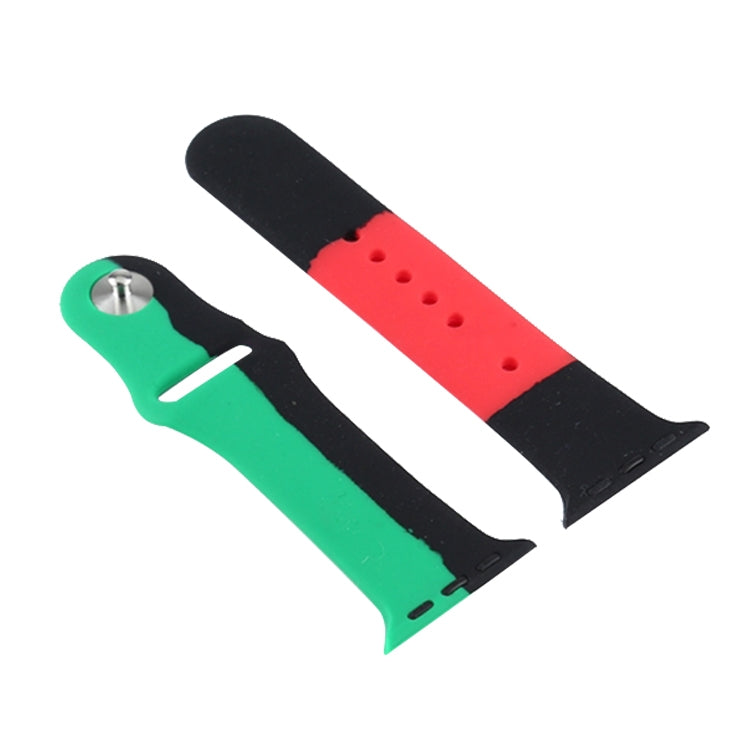 Black-Unity-Silicone-Sports-Watch-Band-For-Apple-Watch-Ultra-49mm&Watch-Ultra-2-49mm-/-Series-9&8&7-45mm-/-SE-3&SE-2&6&SE&5&4-44mm-/-3&2&1-42mm