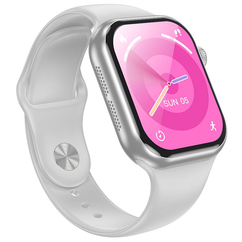 BOROFONE-BD12-Smart-Sports-Watch,-2.01-inch-Screen,-Support-BT-Call(Silver)