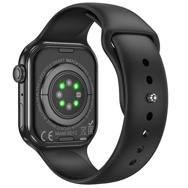BOROFONE-BD12-Smart-Sports-Watch,-2.01-inch-Screen,-Support-BT-Call(Silver)