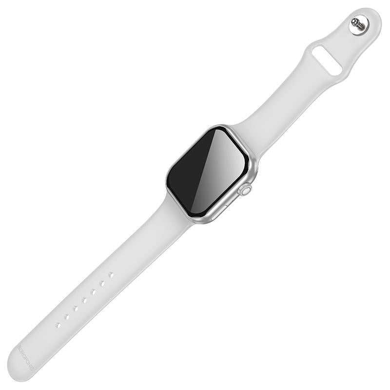 BOROFONE-BD12-Smart-Sports-Watch,-2.01-inch-Screen,-Support-BT-Call(Silver)