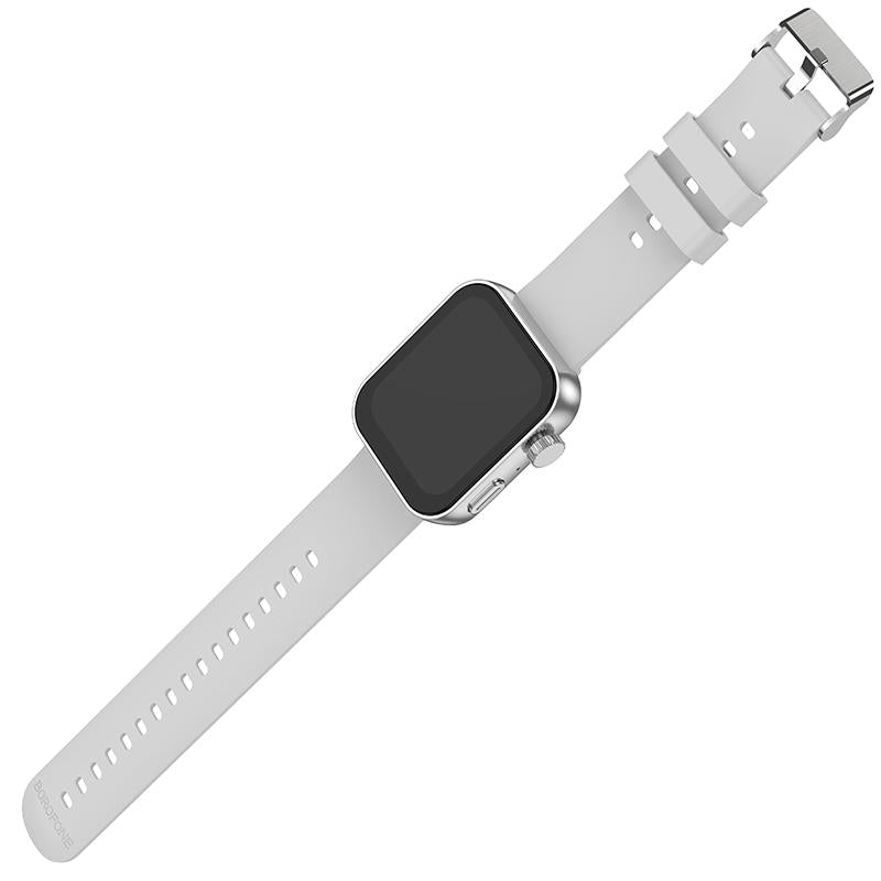 BOROFONE-BD13-Smart-Sports-Watch,-1.83-inch-Screen,-Support-BT-Call(Silver)