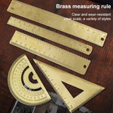 Brass-Retro-Drawing-Ruler-Measuring-Tools,-Model:-0-10cm-Right-Angle-Triangle-Ruler