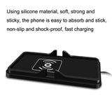 C6-15W-2-In-1-USB-Multi-Function-Car-Wireless-Charger-Anti-Slip-Launching-Pad(Black)
