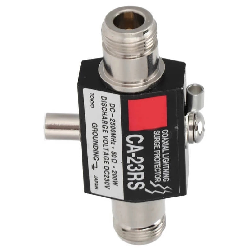 CA-23RS-400W-2500MHz-Lighting-Arrestor-N-Male-Plug-to-N-Female-Coaxial-Surge-Protector