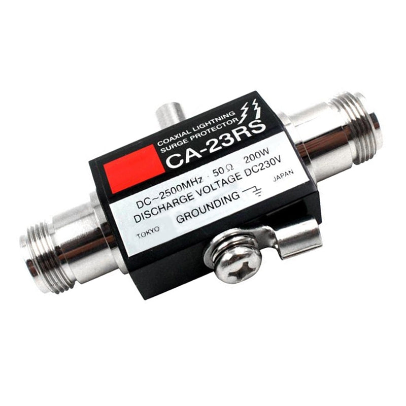 CA-23RS-400W-2500MHz-Lighting-Arrestor-N-Male-Plug-to-N-Female-Coaxial-Surge-Protector
