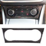 Car-Carbon-Fiber-Air-Conditioning-Knob-Sound-Control-Panel-Decorative-Sticker-for-Mercedes-Benz-GLA-2015-2018