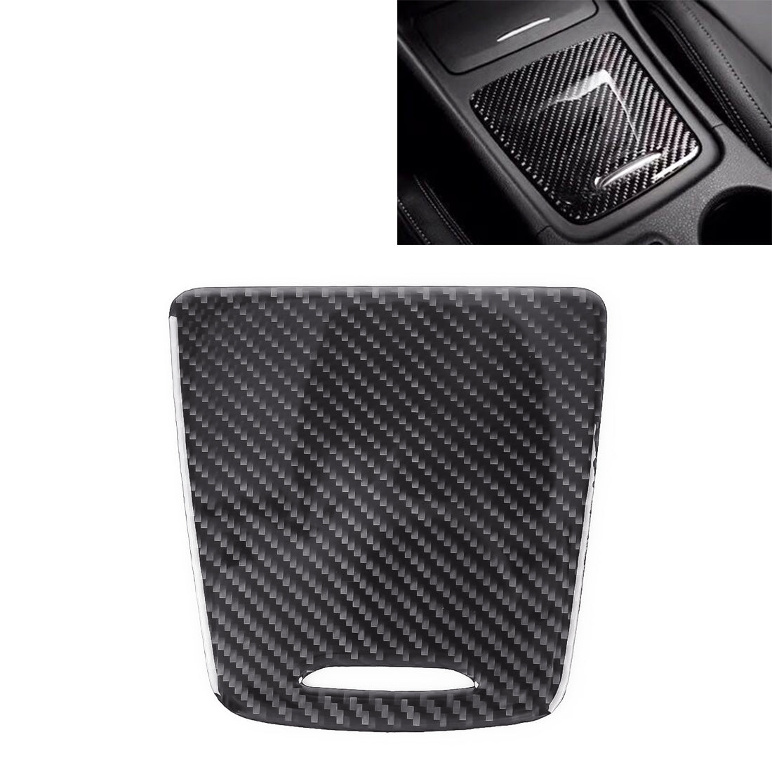Car-Carbon-Fiber-Storage-Box-Panel-Decorative-Sticker-for-Mercedes-Benz-GLA-2015-2018