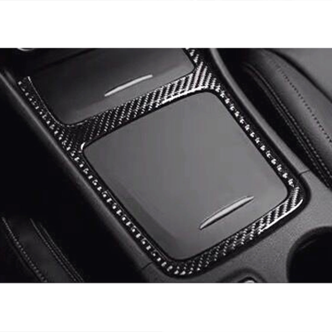 Car-Carbon-Fiber-Central-Control-Panel-Frame-Decorative-Sticker-for-Mercedes-Benz-GLA-2015-2018