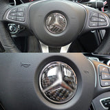 Car-Carbon-Fiber-Steering-Wheel-Decorative-Sticker-for-Mercedes-Benz-GLA-2015-2018