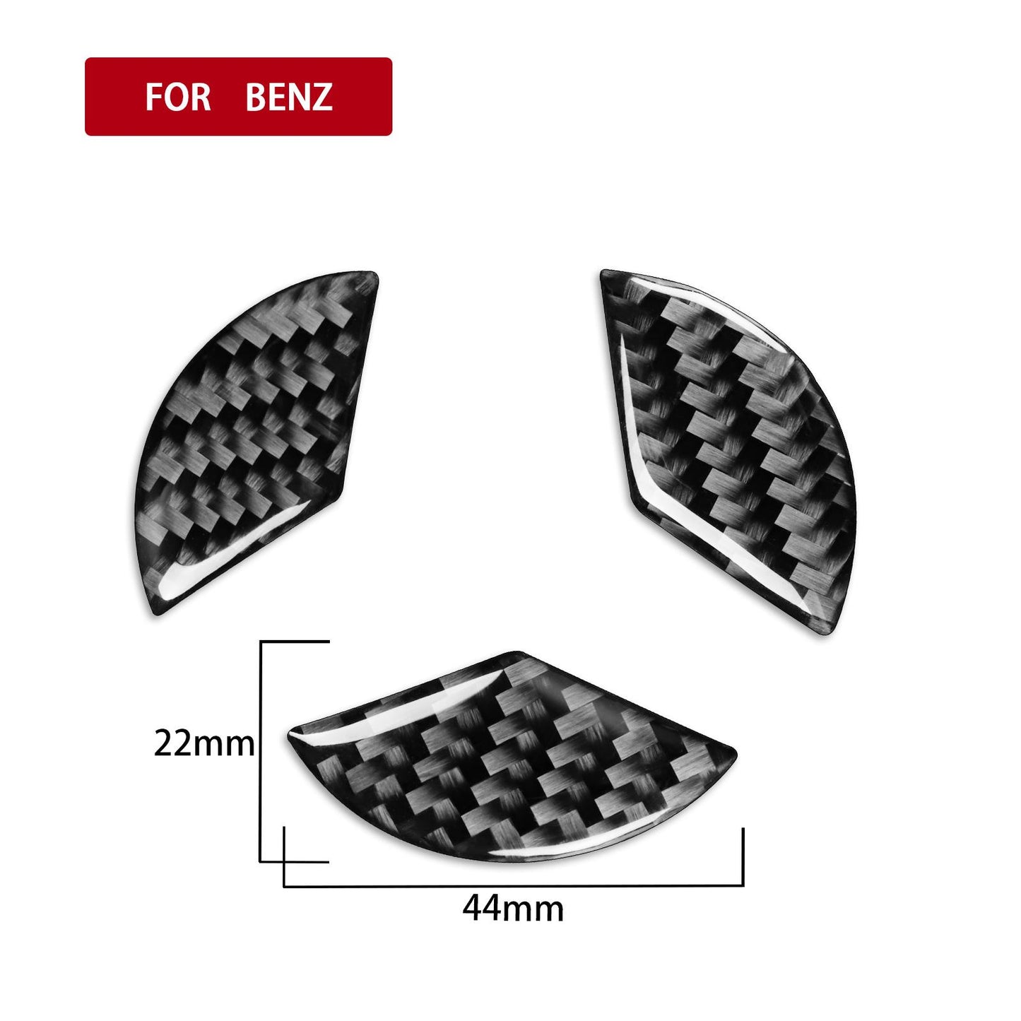 Car-Carbon-Fiber-Steering-Wheel-Decorative-Sticker-for-Mercedes-Benz-GLA-2015-2018