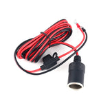 Car-Cigarette-Lighter-Female-Socket-With-20A-Fuse-Tube,-Cable-Length:-1m