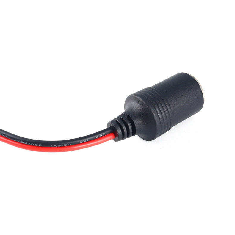 Car-Cigarette-Lighter-Female-Socket-With-20A-Fuse-Tube,-Cable-Length:-1m