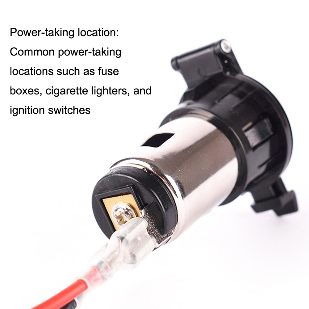Car-Cigarette-Lighter-Socket-Waterproof-Power-Supply-120W/250W-Modification-12/24V-Cigarette-Lighter-Mother-Seat