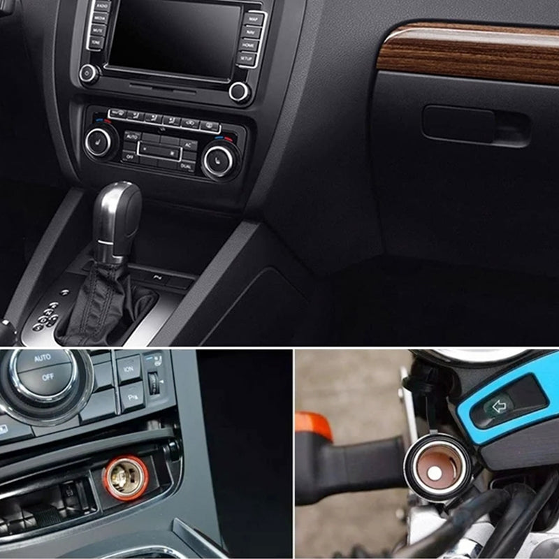 Car-Cigarette-Lighter-Socket-Waterproof-Power-Supply-120W/250W-Modification-12/24V-Cigarette-Lighter-Mother-Seat