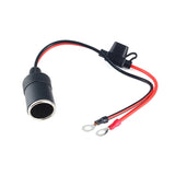 Car-Cigarette-Lighter-Female-Socket-With-20A-Fuse-Tube,-Cable-Length:-30cm