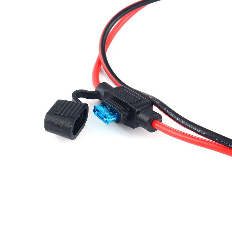 Car-Cigarette-Lighter-Female-Socket-With-20A-Fuse-Tube,-Cable-Length:-30cm