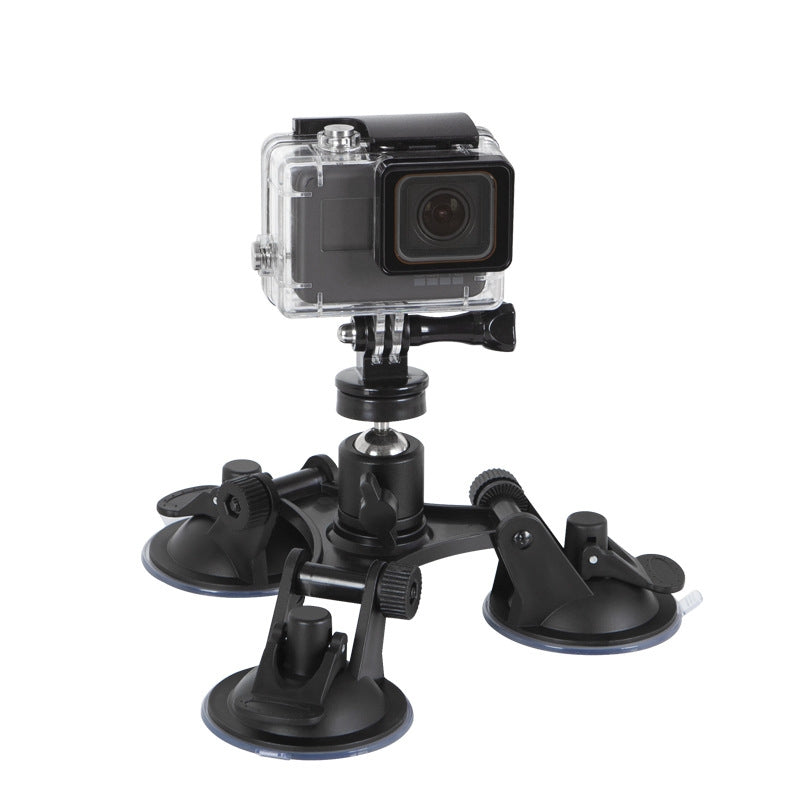 Car-General-Purpose-Vehicle-Bracket-Suction-Cup-Fixed-Glass-Video-Shooting-Base,-Shape:-Suction-Cup+PTZ+Gopro-Screw