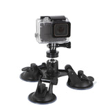 Car-General-Purpose-Vehicle-Bracket-Suction-Cup-Fixed-Glass-Video-Shooting-Base,-Shape:-Suction-Cup+PTZ+Gopro-Screw