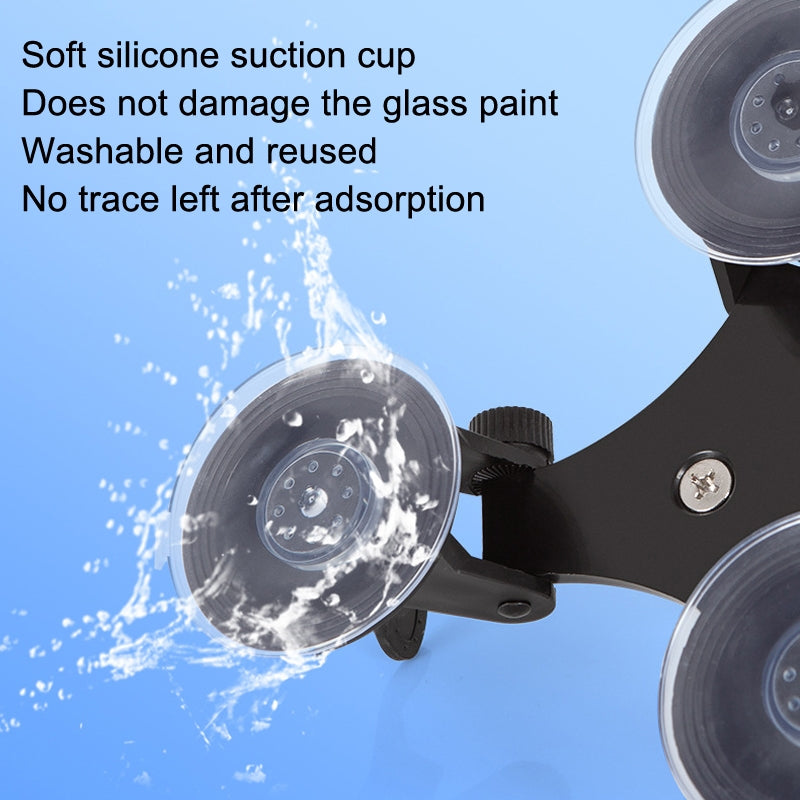 Car-General-Purpose-Vehicle-Bracket-Suction-Cup-Fixed-Glass-Video-Shooting-Base,-Shape:-Suction-Cup+PTZ+Gopro-Screw