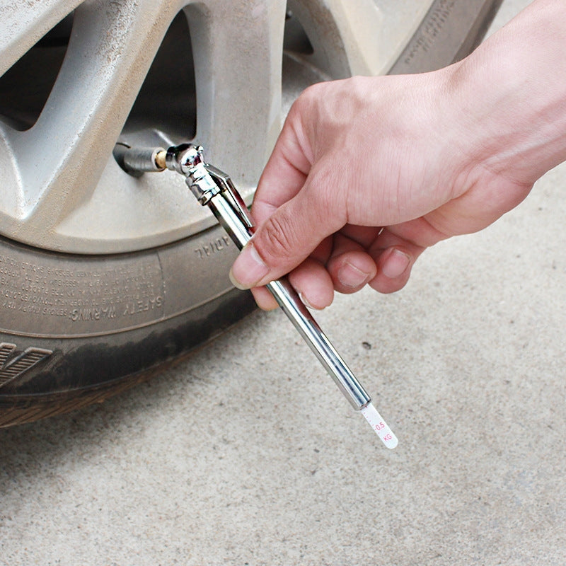Car-Tire-Pen-Car-Portable-Tire-Pressure-Gauge(Silver-1092)