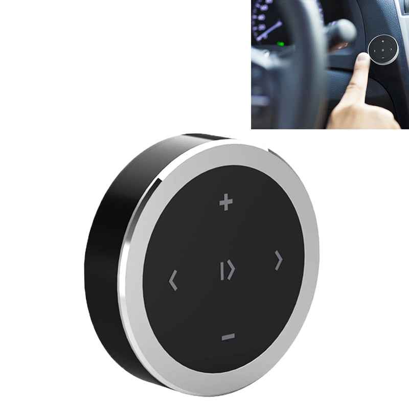 Car-Wireless-Bluetooth-Controller-Mobile-Phone-Multimedia-Multi-functional-Steering-Wheel-Remote-Controller(Silver)