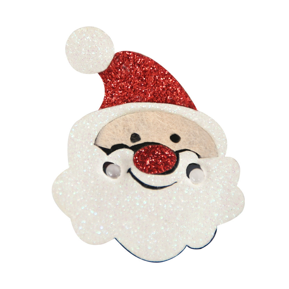 Cartoon-Luminous-Brooch-Decoration-Christmas-Children-and-Adult-Dress-up-Props(Santa-Claus)